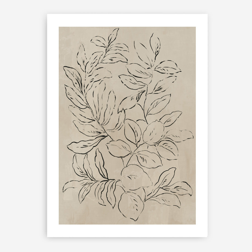 Shop Outlined Leaves I Art Print a painted abstract themed wall art print from The Print Emporium wall artwork collection - Buy Australian made fine art painting style poster and framed prints for the home and your interior decor room, TPE-PC-JN582-AP
