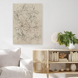 Shop Outlined Leaves I Canvas Print a painted abstract themed framed canvas wall art print from The Print Emporium artwork collection - Buy Australian made fine art painting style stretched canvas prints for the home and your interior decor space, TPE-PC-JN582-CA-35X46-NF