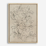 Shop Outlined Leaves I Canvas Print a painted abstract themed framed canvas wall art print from The Print Emporium artwork collection - Buy Australian made fine art painting style stretched canvas prints for the home and your interior decor space, TPE-PC-JN582-CA-35X46-NF