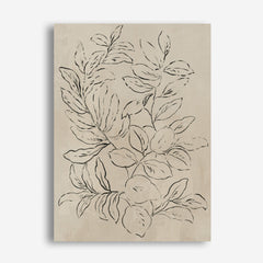 Shop Outlined Leaves I Canvas Print a painted abstract themed framed canvas wall art print from The Print Emporium artwork collection - Buy Australian made fine art painting style stretched canvas prints for the home and your interior decor space, TPE-PC-JN582-CA-35X46-NF
