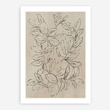 Shop Outlined Leaves II Art Print a painted abstract themed wall art print from The Print Emporium wall artwork collection - Buy Australian made fine art painting style poster and framed prints for the home and your interior decor room, TPE-PC-JN583-AP