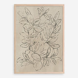 Shop Outlined Leaves II Art Print a painted abstract themed wall art print from The Print Emporium wall artwork collection - Buy Australian made fine art painting style poster and framed prints for the home and your interior decor room, TPE-PC-JN583-AP