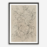 Shop Outlined Leaves II Art Print a painted abstract themed wall art print from The Print Emporium wall artwork collection - Buy Australian made fine art painting style poster and framed prints for the home and your interior decor room, TPE-PC-JN583-AP