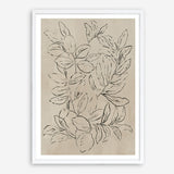 Shop Outlined Leaves II Art Print a painted abstract themed wall art print from The Print Emporium wall artwork collection - Buy Australian made fine art painting style poster and framed prints for the home and your interior decor room, TPE-PC-JN583-AP