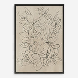 Shop Outlined Leaves II Art Print a painted abstract themed wall art print from The Print Emporium wall artwork collection - Buy Australian made fine art painting style poster and framed prints for the home and your interior decor room, TPE-PC-JN583-AP