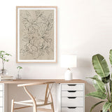 Shop Outlined Leaves II Art Print a painted abstract themed wall art print from The Print Emporium wall artwork collection - Buy Australian made fine art painting style poster and framed prints for the home and your interior decor room, TPE-PC-JN583-AP