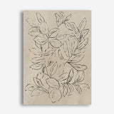 Shop Outlined Leaves II Canvas Print a painted abstract themed framed canvas wall art print from The Print Emporium artwork collection - Buy Australian made fine art painting style stretched canvas prints for the home and your interior decor space, TPE-PC-JN583-CA-35X46-NF