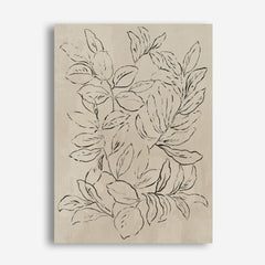 Shop Outlined Leaves II Canvas Print a painted abstract themed framed canvas wall art print from The Print Emporium artwork collection - Buy Australian made fine art painting style stretched canvas prints for the home and your interior decor space, TPE-PC-JN583-CA-35X46-NF