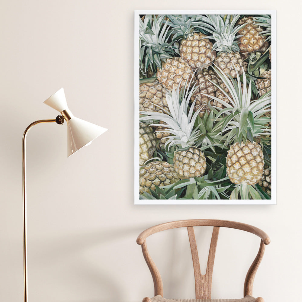 Shop Painted Pineapples Art Print a painted style wall art print from The Print Emporium wall artwork collection - Buy Australian made fine art painting style poster and framed prints for the home and your interior decor room, TPE-428-AP
