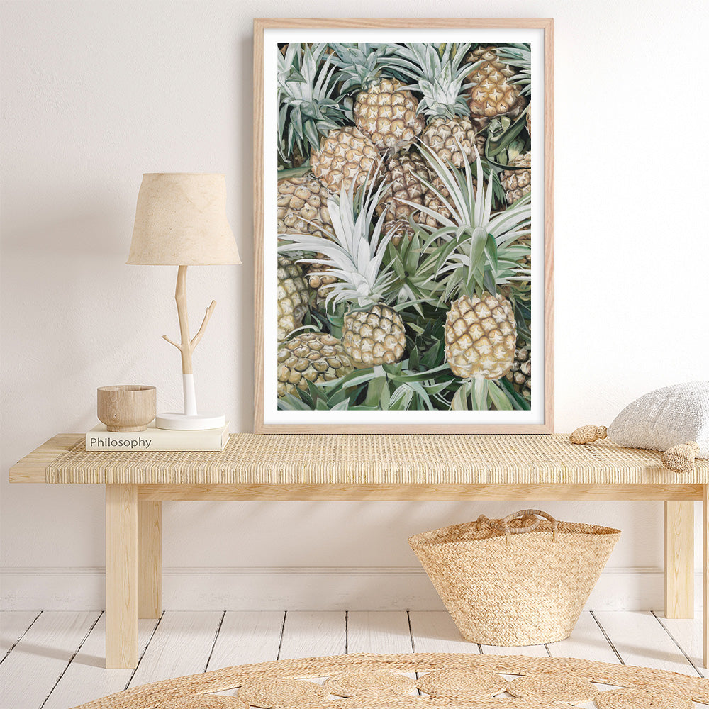 Shop Painted Pineapples Art Print a painted style wall art print from The Print Emporium wall artwork collection - Buy Australian made fine art painting style poster and framed prints for the home and your interior decor room, TPE-428-AP