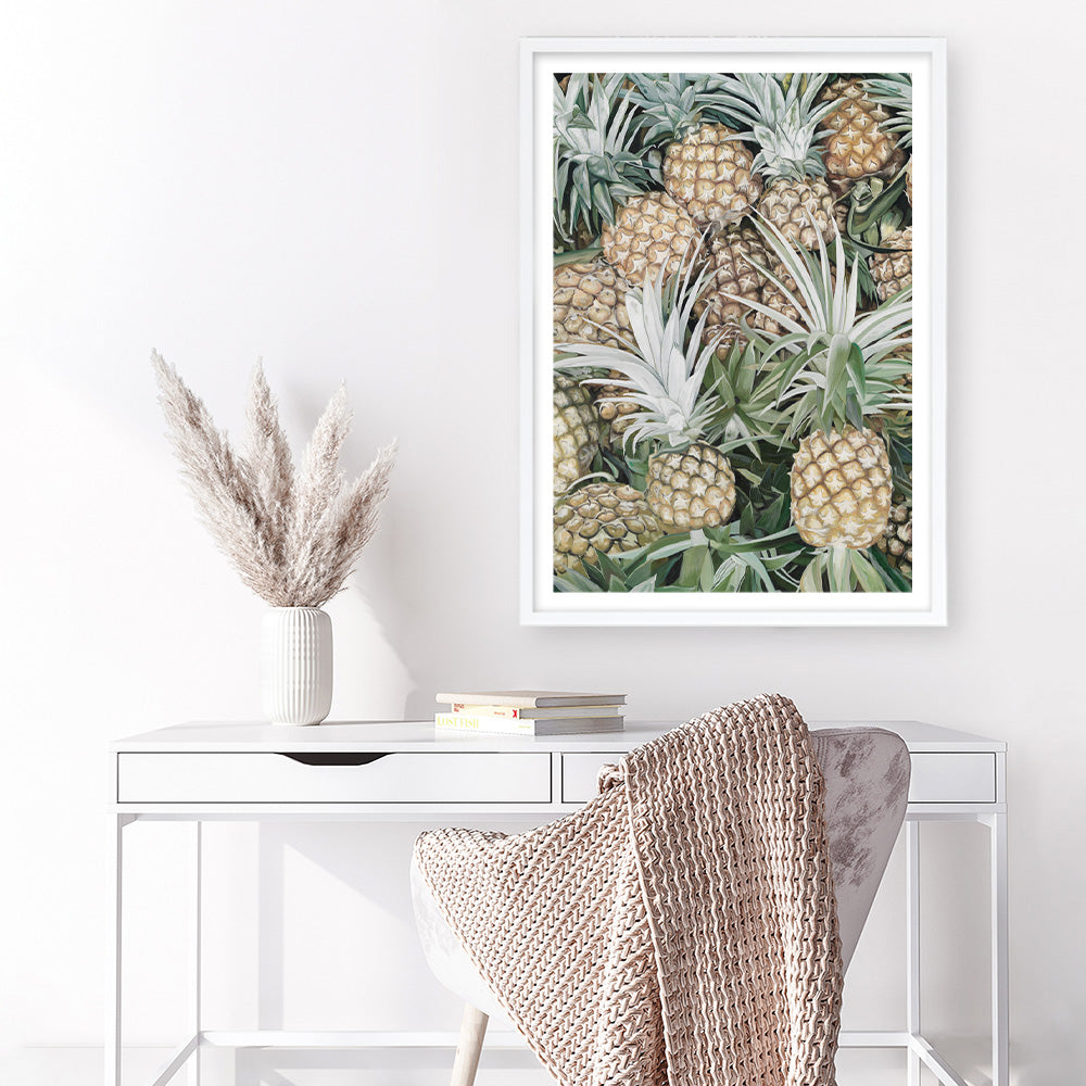 Shop Painted Pineapples Art Print a painted style wall art print from The Print Emporium wall artwork collection - Buy Australian made fine art painting style poster and framed prints for the home and your interior decor room, TPE-428-AP
