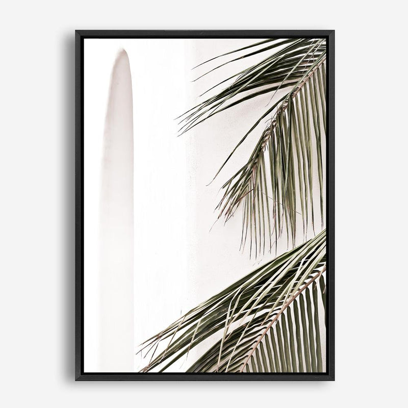 Shop Palm Building Photo Canvas Print a coastal themed photography framed stretched canvas print from The Print Emporium wall artwork collection - Buy Australian made prints for the home and your interior decor space, TPE-964-CA-35X46-NF