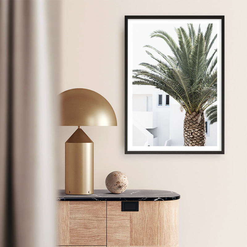 Shop Palm Courtyard Photo Art Print a coastal themed photography wall art print from The Print Emporium wall artwork collection - Buy Australian made fine art poster and framed prints for the home and your interior decor, TPE-1288-AP