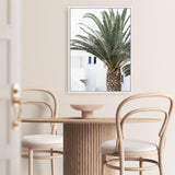 Shop Palm Courtyard Photo Canvas Print a coastal themed photography framed stretched canvas print from The Print Emporium wall artwork collection - Buy Australian made prints for the home and your interior decor space, TPE-1288-CA-35X46-NF