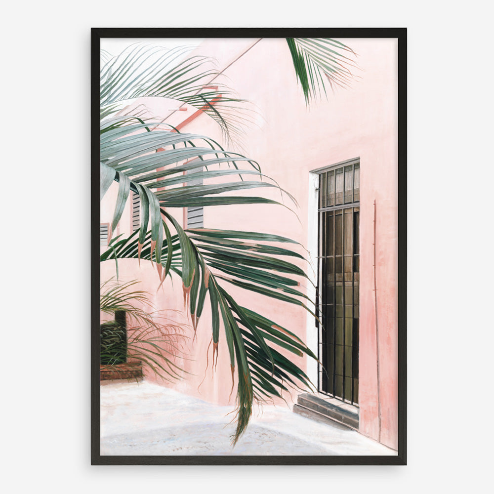 Shop Palm Doorway I Art Print a coastal themed painted wall art print from The Print Emporium wall artwork collection - Buy Australian made fine art painting style poster and framed prints for the home and your interior decor room, TPE-661-AP