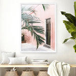 Shop Palm Doorway I Art Print a coastal themed painted wall art print from The Print Emporium wall artwork collection - Buy Australian made fine art painting style poster and framed prints for the home and your interior decor room, TPE-661-AP