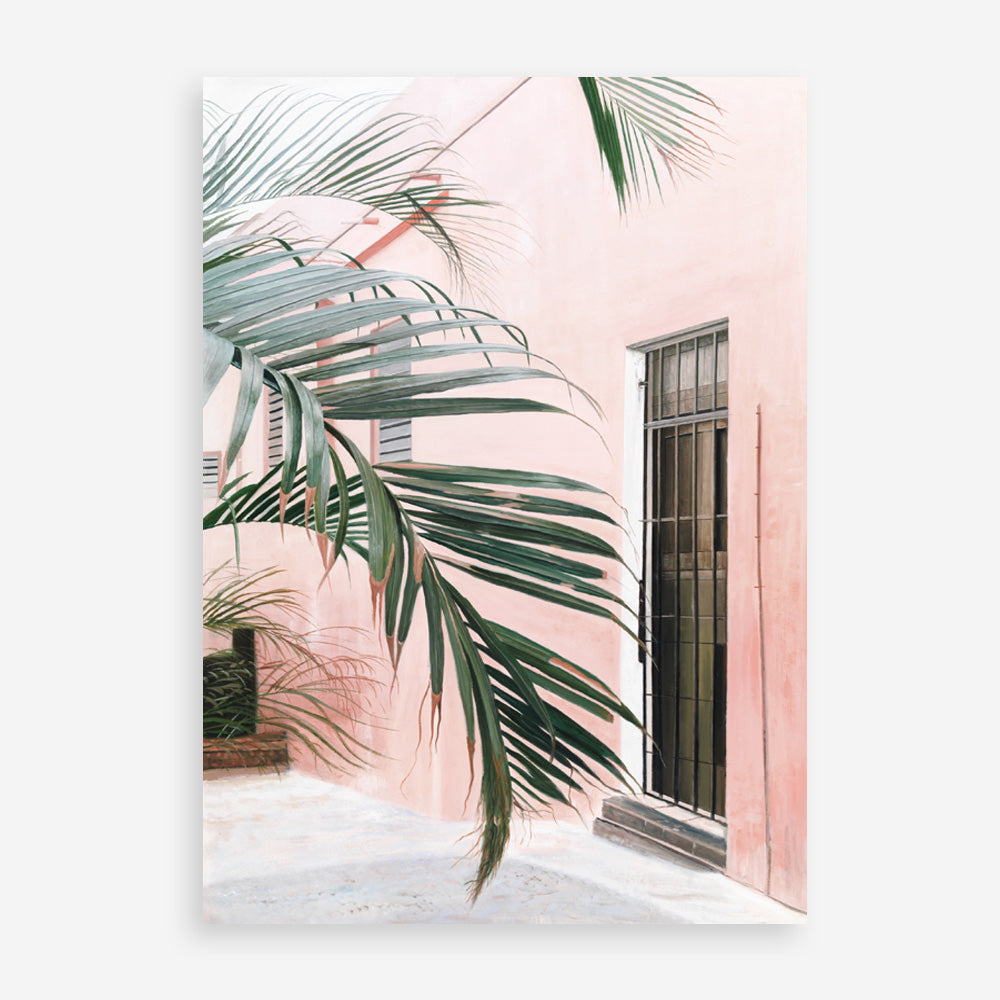 Shop Palm Doorway I Art Print a coastal themed painted wall art print from The Print Emporium wall artwork collection - Buy Australian made fine art painting style poster and framed prints for the home and your interior decor room, TPE-661-AP
