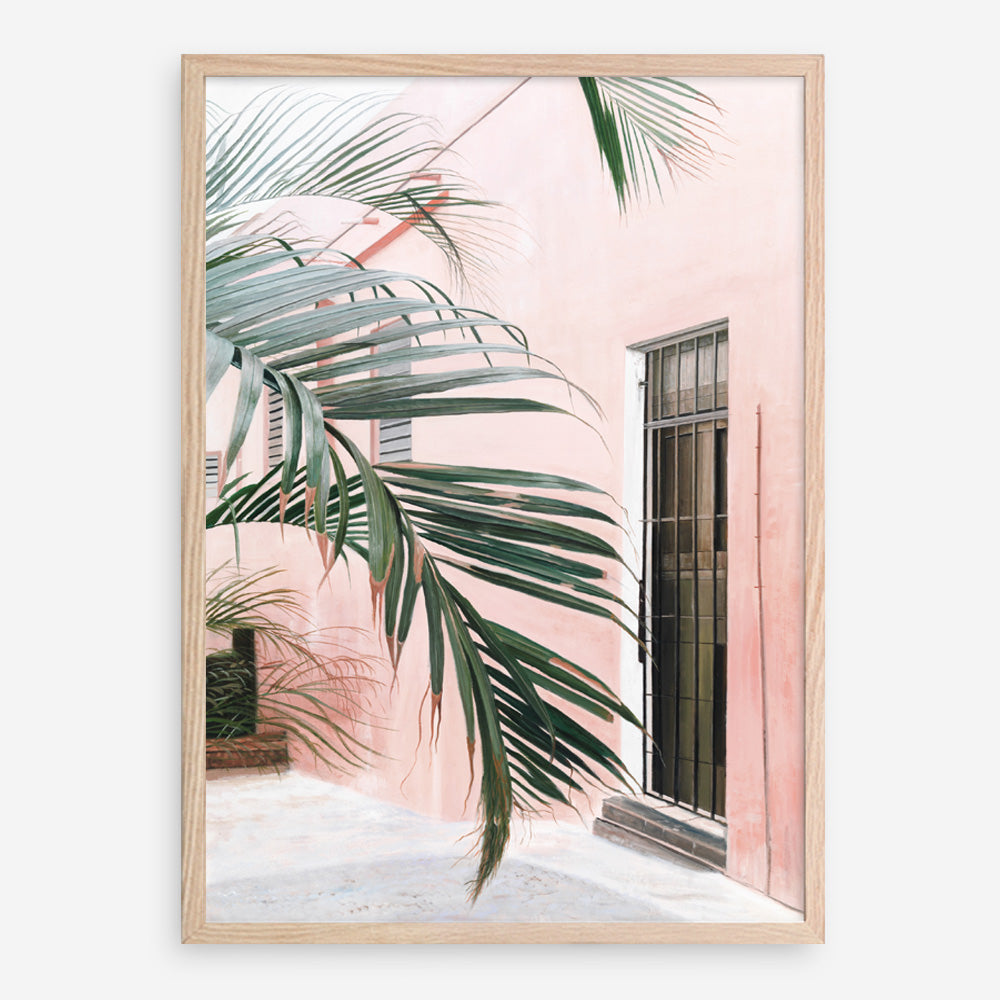 Shop Palm Doorway I Art Print a coastal themed painted wall art print from The Print Emporium wall artwork collection - Buy Australian made fine art painting style poster and framed prints for the home and your interior decor room, TPE-661-AP