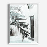 Shop Palm Doorway II Canvas Print a coastal themed painted framed canvas wall art print from The Print Emporium artwork collection - Buy Australian made fine art painting style stretched canvas prints for the home and your interior decor space, TPE-662-CA-35X46-NF