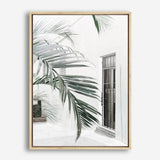 Shop Palm Doorway II Canvas Print a coastal themed painted framed canvas wall art print from The Print Emporium artwork collection - Buy Australian made fine art painting style stretched canvas prints for the home and your interior decor space, TPE-662-CA-35X46-NF