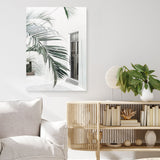 Shop Palm Doorway II Canvas Print a coastal themed painted framed canvas wall art print from The Print Emporium artwork collection - Buy Australian made fine art painting style stretched canvas prints for the home and your interior decor space, TPE-662-CA-35X46-NF
