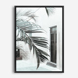 Shop Palm Doorway II Canvas Print a coastal themed painted framed canvas wall art print from The Print Emporium artwork collection - Buy Australian made fine art painting style stretched canvas prints for the home and your interior decor space, TPE-662-CA-35X46-NF