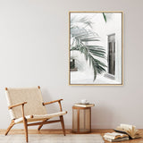 Shop Palm Doorway II Canvas Print a coastal themed painted framed canvas wall art print from The Print Emporium artwork collection - Buy Australian made fine art painting style stretched canvas prints for the home and your interior decor space, TPE-662-CA-35X46-NF