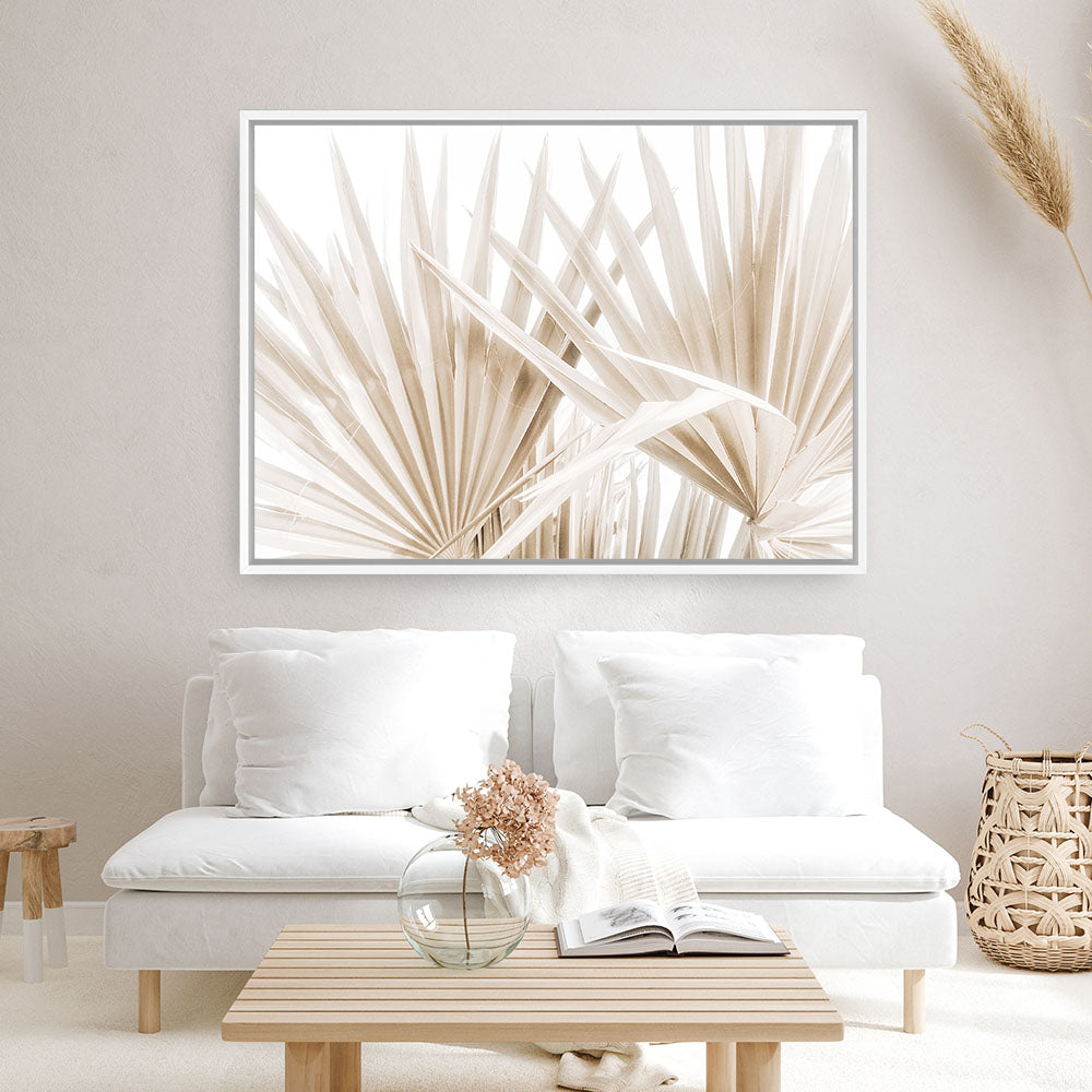 Shop Palm Fronds I Photo Canvas Print a coastal themed photography framed stretched canvas print from The Print Emporium wall artwork collection - Buy Australian made prints for the home and your interior decor space, TPE-1286-CA-35X46-NF