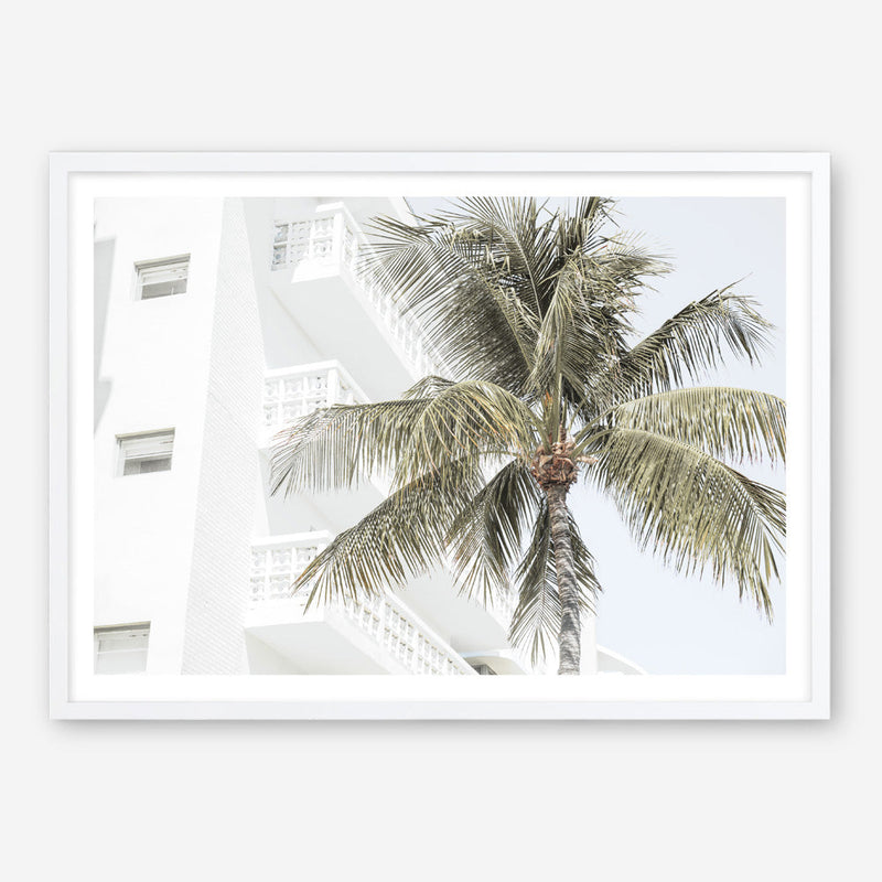 Shop Palm Hotel Photo Art Print a coastal themed photography wall art print from The Print Emporium wall artwork collection - Buy Australian made fine art poster and framed prints for the home and your interior decor, TPE-1239-AP