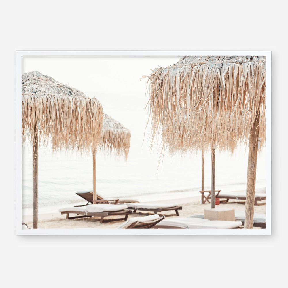 Shop Palm Parasols Photo Art Print a coastal themed photography wall art print from The Print Emporium wall artwork collection - Buy Australian made fine art poster and framed prints for the home and your interior decor, TPE-1290-AP