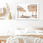 Shop Palm Parasols Photo Art Print a coastal themed photography wall art print from The Print Emporium wall artwork collection - Buy Australian made fine art poster and framed prints for the home and your interior decor, TPE-1290-AP