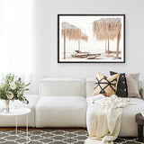 Shop Palm Parasols Photo Art Print a coastal themed photography wall art print from The Print Emporium wall artwork collection - Buy Australian made fine art poster and framed prints for the home and your interior decor, TPE-1290-AP