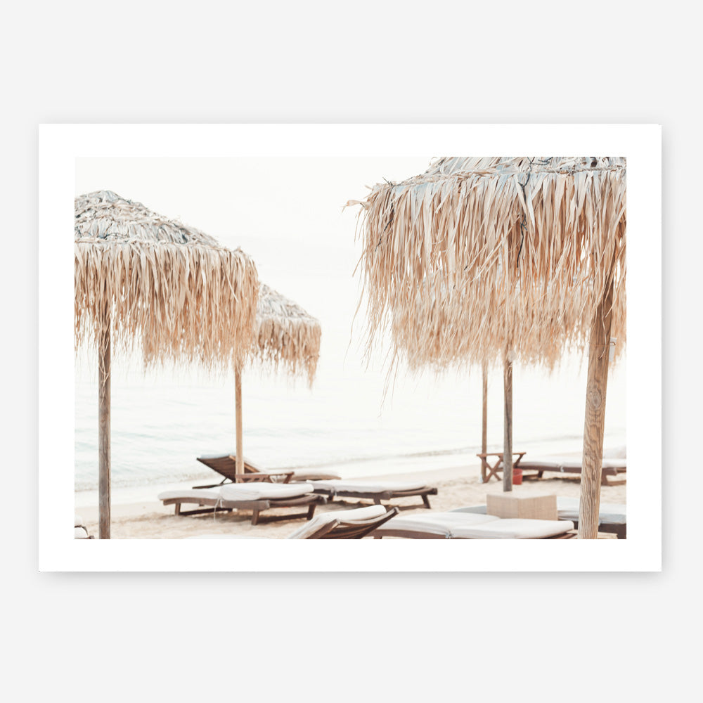 Shop Palm Parasols Photo Art Print a coastal themed photography wall art print from The Print Emporium wall artwork collection - Buy Australian made fine art poster and framed prints for the home and your interior decor, TPE-1290-AP