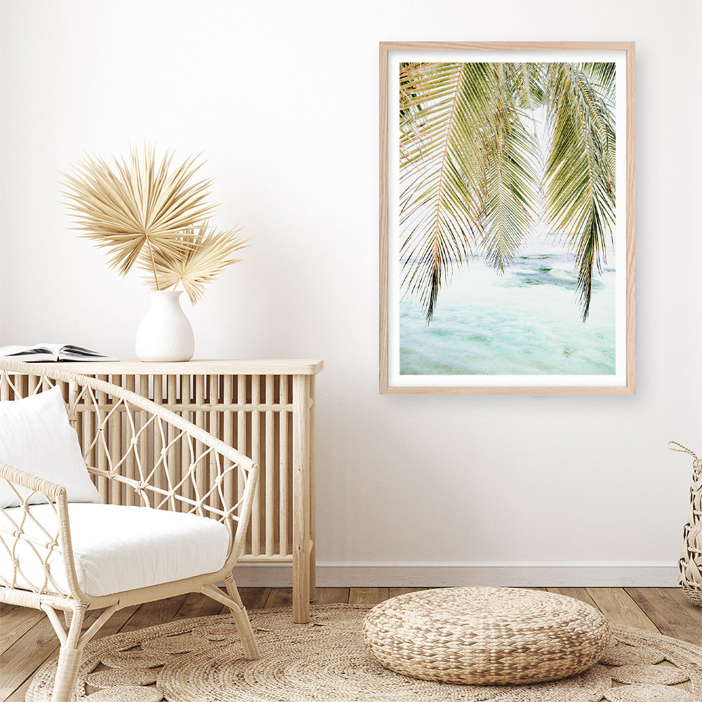 Shop Palm Shade Photo Art Print a coastal themed photography wall art print from The Print Emporium wall artwork collection - Buy Australian made fine art poster and framed prints for the home and your interior decor, TPE-1266-AP
