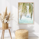 Shop Palm Shade Photo Art Print a coastal themed photography wall art print from The Print Emporium wall artwork collection - Buy Australian made fine art poster and framed prints for the home and your interior decor, TPE-1266-AP