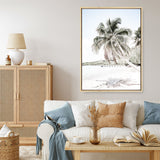Shop Palm Shadow Photo Canvas Print a coastal themed photography framed stretched canvas print from The Print Emporium wall artwork collection - Buy Australian made prints for the home and your interior decor space, TPE-695-CA-35X46-NF