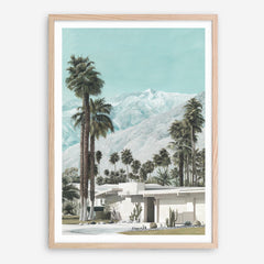 Shop Palm Springs Art Print a coastal themed painted wall art print from The Print Emporium wall artwork collection - Buy Australian made fine art painting style poster and framed prints for the home and your interior decor room, TPE-140-AP