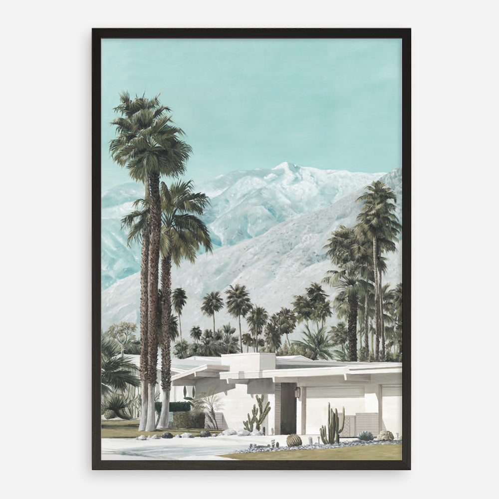 Shop Palm Springs Art Print a coastal themed painted wall art print from The Print Emporium wall artwork collection - Buy Australian made fine art painting style poster and framed prints for the home and your interior decor room, TPE-140-AP
