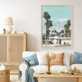 Shop Palm Springs Art Print a coastal themed painted wall art print from The Print Emporium wall artwork collection - Buy Australian made fine art painting style poster and framed prints for the home and your interior decor room, TPE-140-AP