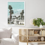 Shop Palm Springs Art Print a coastal themed painted wall art print from The Print Emporium wall artwork collection - Buy Australian made fine art painting style poster and framed prints for the home and your interior decor room, TPE-140-AP
