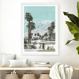 Shop Palm Springs Art Print a coastal themed painted wall art print from The Print Emporium wall artwork collection - Buy Australian made fine art painting style poster and framed prints for the home and your interior decor room, TPE-140-AP