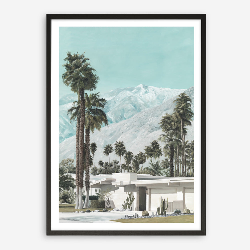 Shop Palm Springs Art Print a coastal themed painted wall art print from The Print Emporium wall artwork collection - Buy Australian made fine art painting style poster and framed prints for the home and your interior decor room, TPE-140-AP