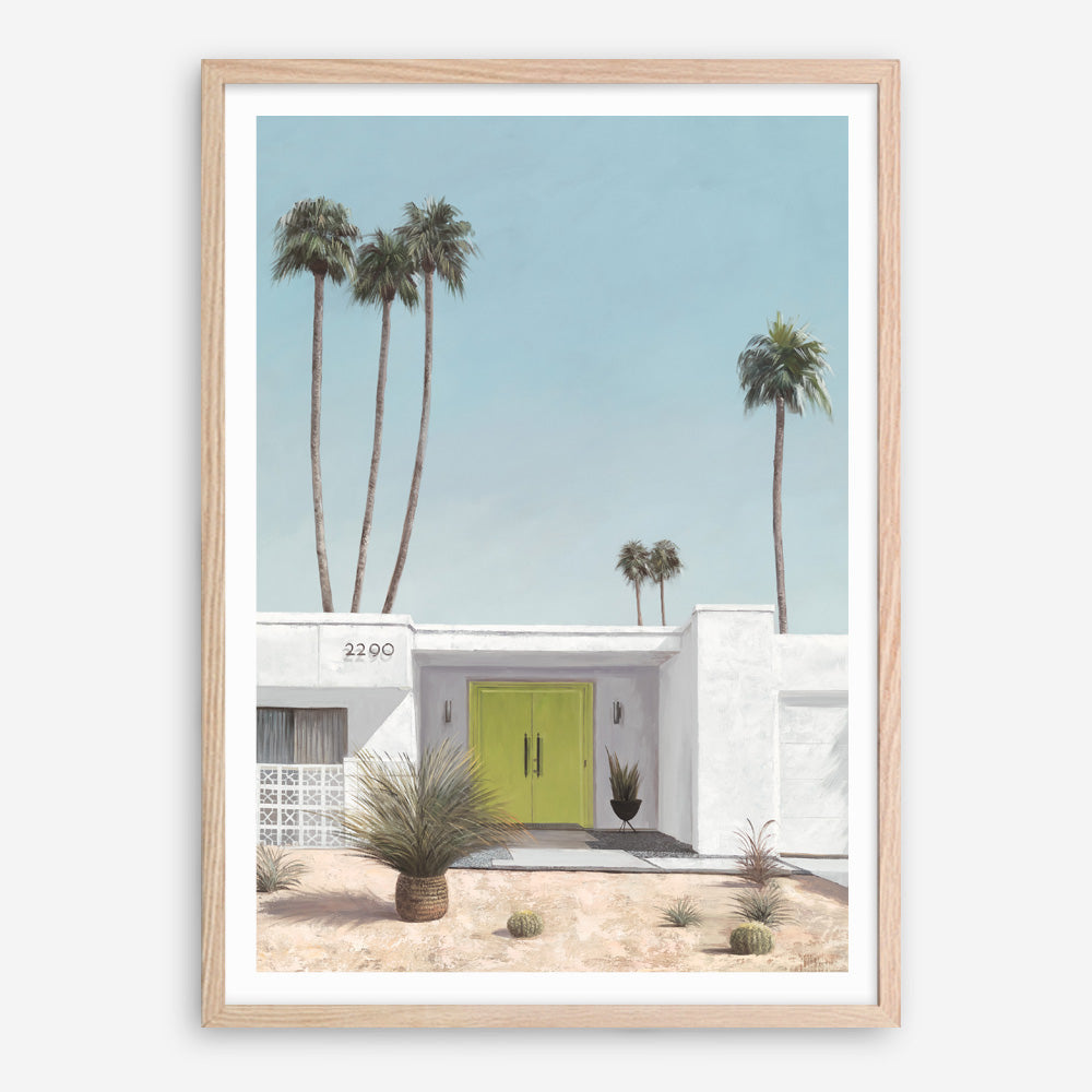 Shop Palm Springs Doorway 1 Art Print a coastal themed painted wall art print from The Print Emporium wall artwork collection - Buy Australian made fine art painting style poster and framed prints for the home and your interior decor room, TPE-194-AP