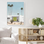Shop Palm Springs Doorway 1 Canvas Print a coastal themed painted framed canvas wall art print from The Print Emporium artwork collection - Buy Australian made fine art painting style stretched canvas prints for the home and your interior decor space, TPE-194-CA-35X46-NF
