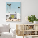 Shop Palm Springs Doorway 1 Canvas Print a coastal themed painted framed canvas wall art print from The Print Emporium artwork collection - Buy Australian made fine art painting style stretched canvas prints for the home and your interior decor space, TPE-194-CA-35X46-NF
