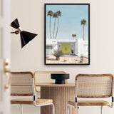 Shop Palm Springs Doorway 1 Canvas Print a coastal themed painted framed canvas wall art print from The Print Emporium artwork collection - Buy Australian made fine art painting style stretched canvas prints for the home and your interior decor space, TPE-194-CA-35X46-NF