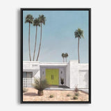 Shop Palm Springs Doorway 1 Canvas Print a coastal themed painted framed canvas wall art print from The Print Emporium artwork collection - Buy Australian made fine art painting style stretched canvas prints for the home and your interior decor space, TPE-194-CA-35X46-NF