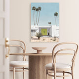 Shop Palm Springs Doorway 1 Canvas Print a coastal themed painted framed canvas wall art print from The Print Emporium artwork collection - Buy Australian made fine art painting style stretched canvas prints for the home and your interior decor space, TPE-194-CA-35X46-NF