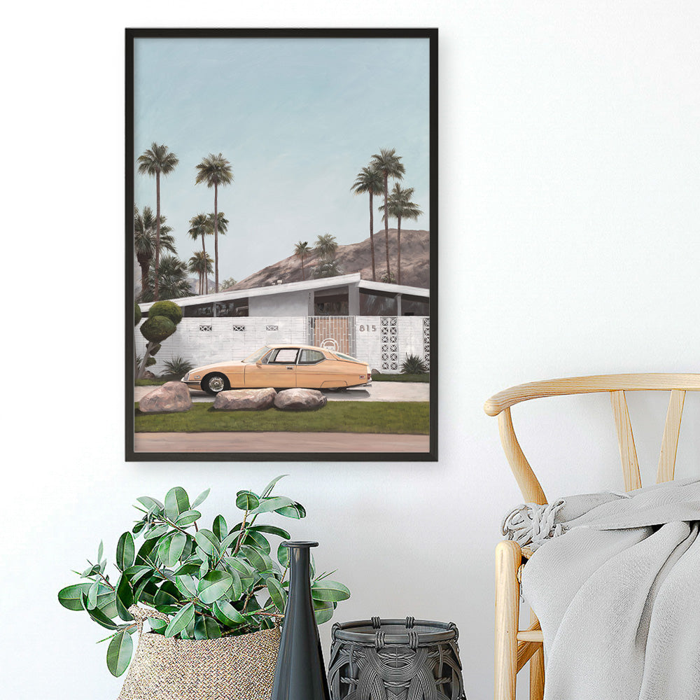Shop Palm Springs Doorway 2 Art Print a coastal themed painted wall art print from The Print Emporium wall artwork collection - Buy Australian made fine art painting style poster and framed prints for the home and your interior decor room, TPE-195-AP