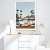 Shop Palm Springs Doorway 2 Art Print a coastal themed painted wall art print from The Print Emporium wall artwork collection - Buy Australian made fine art painting style poster and framed prints for the home and your interior decor room, TPE-195-AP